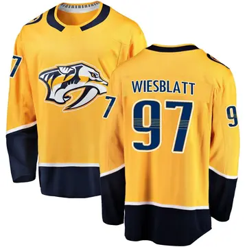 Youth Oasiz Wiesblatt Nashville Predators ＃97 Breakaway Gold Home Jersey